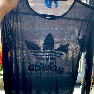 Adidas see-through long sleeve top